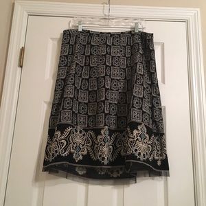 LOFT Patterned Skirt
